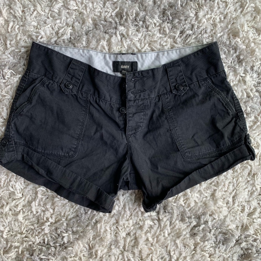Obey Black Shorts